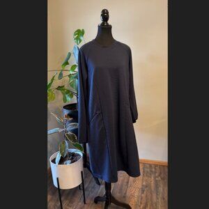 Casual Knit Dress with Zipper Pockets!